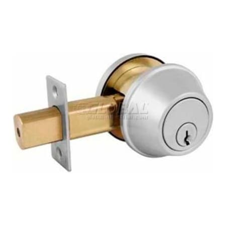 Master Lock Master Lock Commercial Single Cylindrical Deadbolt, Brushed Chrome DSC0632DKA4
